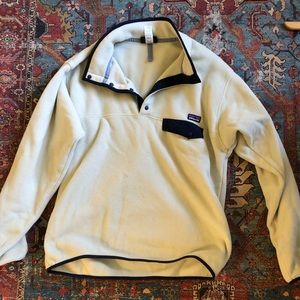 Cream and Navy Patagonia